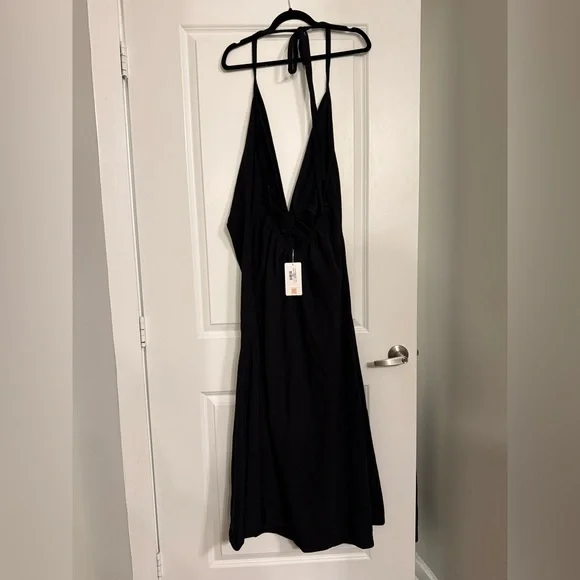 Willow Drawstring A-Line Midi Dress Rebdolls NWT - Picture 3 of 5